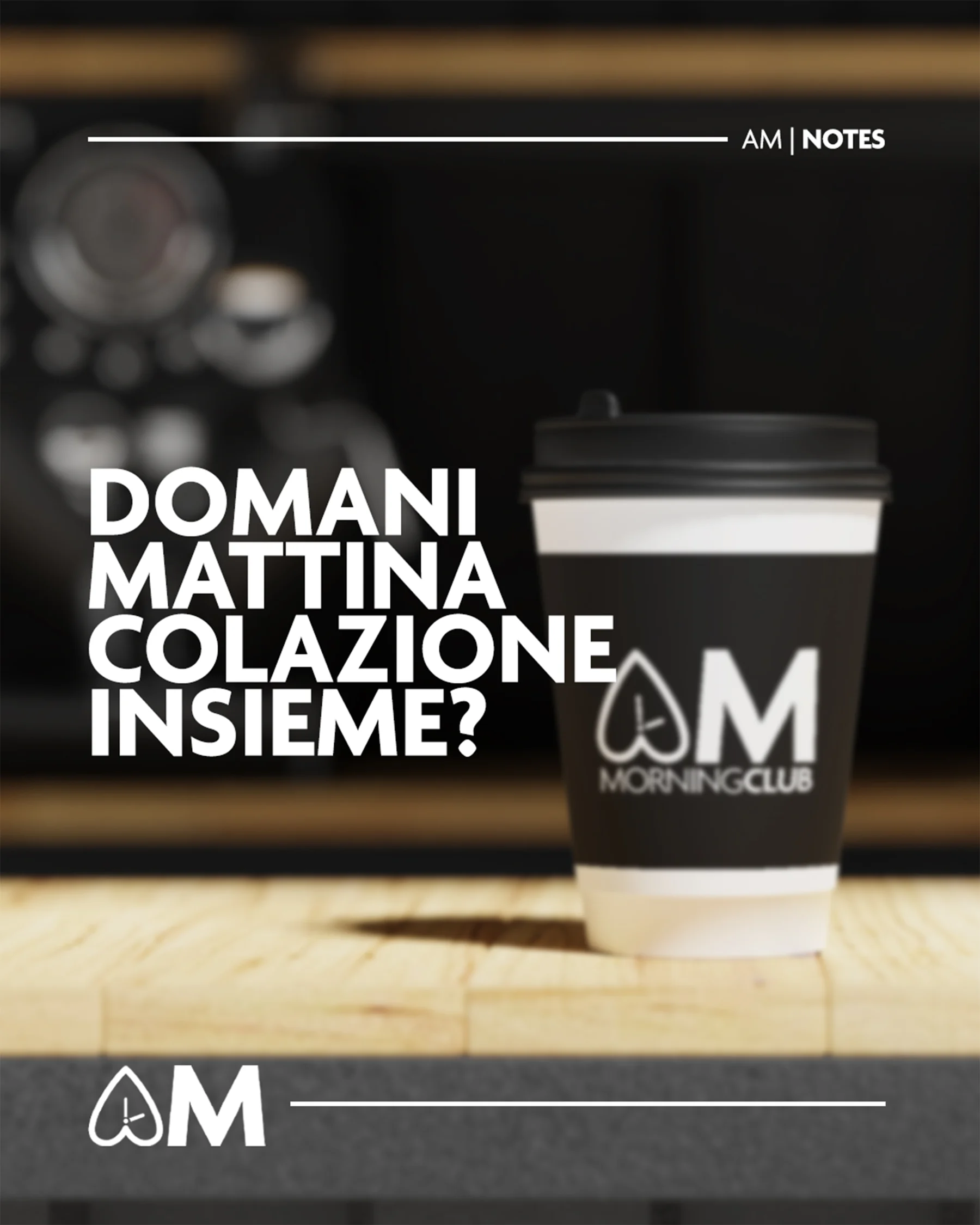 AM Morning Club — visual di campagna 1